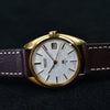 Grand Seiko 5645-7005 18k Yellow Gold 1973 Automatic Hi-Beat 35mm Rare Linen