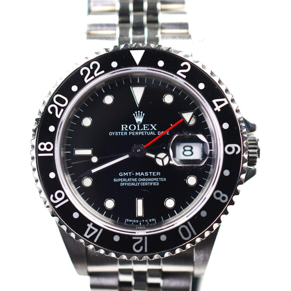 Rolex GMT Master Ref 16700 1991 All Black Jubilee Bracelet 40mm Cal 3175 Auto