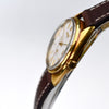 Grand Seiko 5645-7005 18k Yellow Gold 1973 Automatic Hi-Beat 35mm Rare Linen