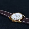 Grand Seiko 5645-7005 18k Yellow Gold 1973 Automatic Hi-Beat 35mm Rare Linen