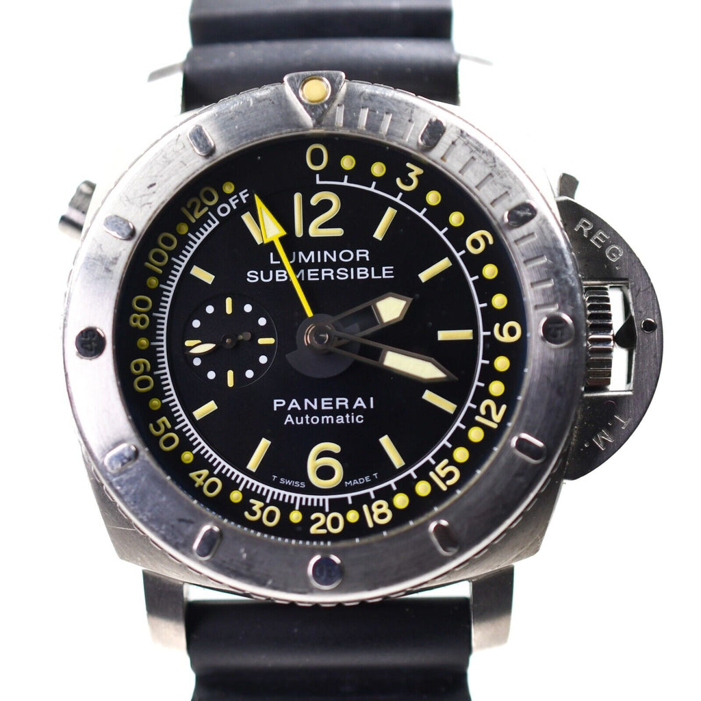 Panerai 2006 Luminor Submersible Depth Gauge PAM00193 Tritium Titanium Automatic