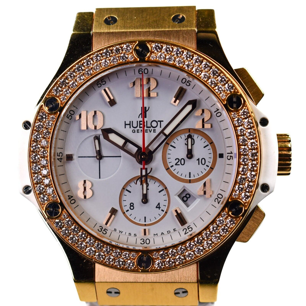 Hublot Big Bang 301.PE.230.RW.114 18k Rose Gold $43,600 44mm Factory Diamonds