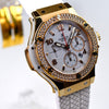 Hublot Big Bang 301.PE.230.RW.114 18k Rose Gold $43,600 44mm Factory Diamonds