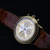 Omega Tridor Chronograph 1984 145.0041 Caliber 861 White Rose Yellow 18k Rarity